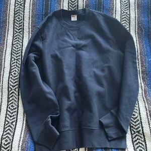 J Crew crew neck sweatshirt Men’s Large Navy Blue